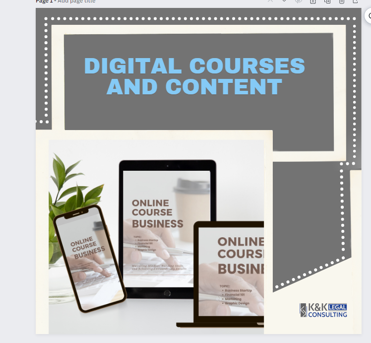 Digital Courses and Content