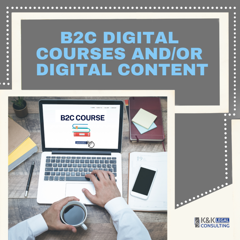 Online Digital Course and Content B2C Terms of Sale