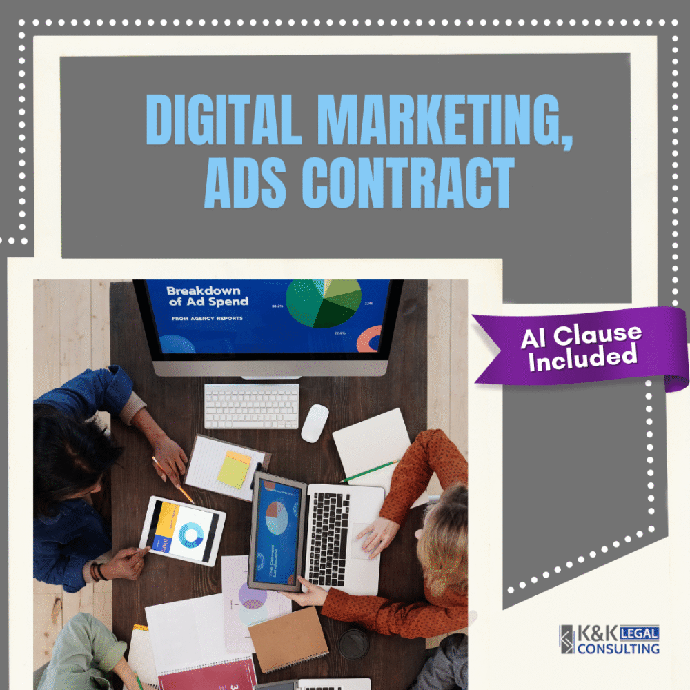 Digital Marketing with Advertising Contract