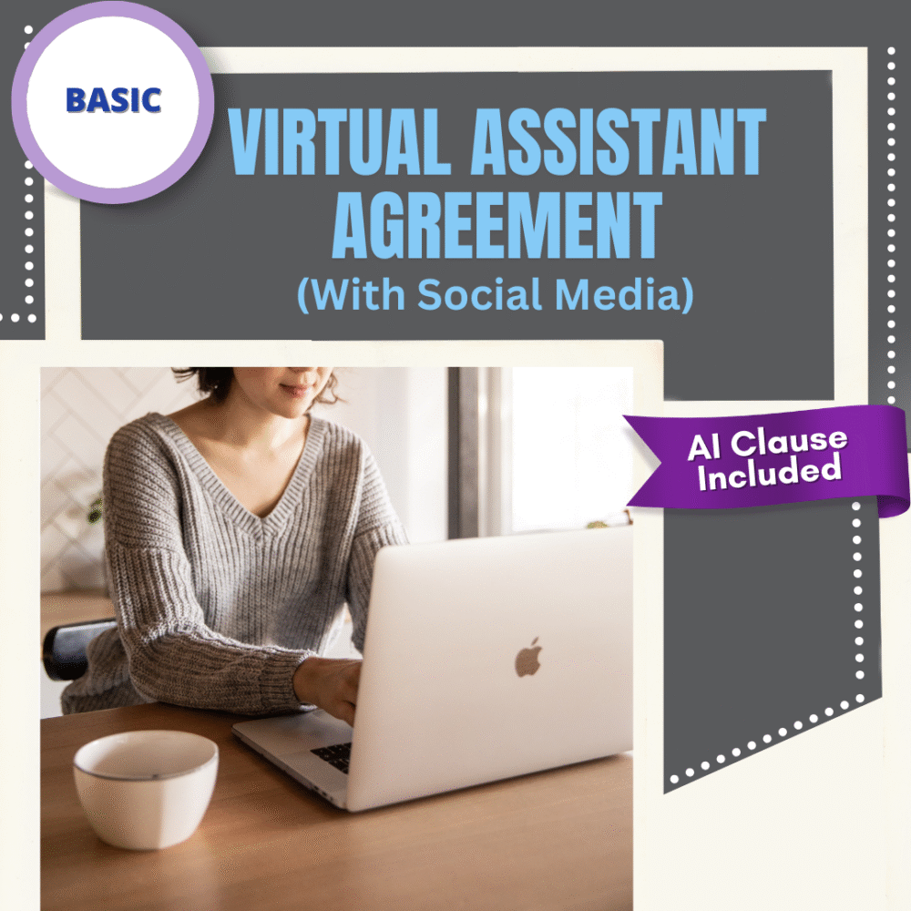Virtual Assistant Contract with Social Media - basic
