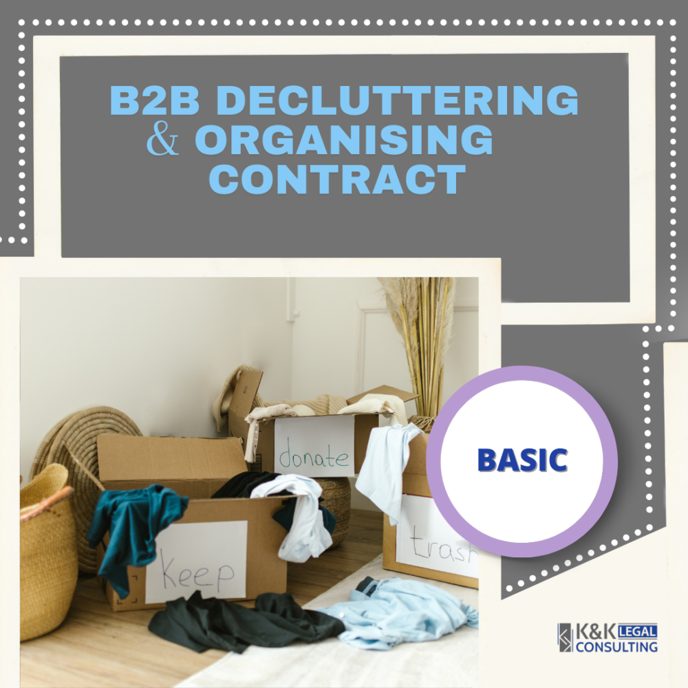 Decluttering & Organising Contract B2B - Basic
