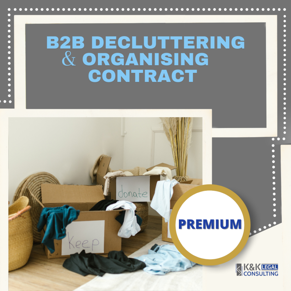 Decluttering & Organising Contract Template B2B