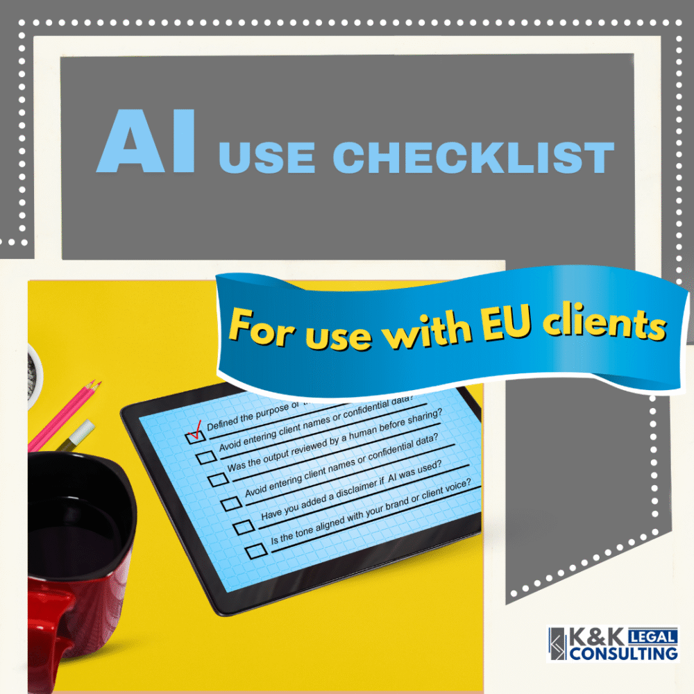 Artificial Intelligence “AI” Use Checklist and Factsheet - EU